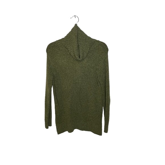 BP Womens Longline Turtleneck Sweater X-Small OliveNight Green Tunic Lightweight - Picture 1 of 7